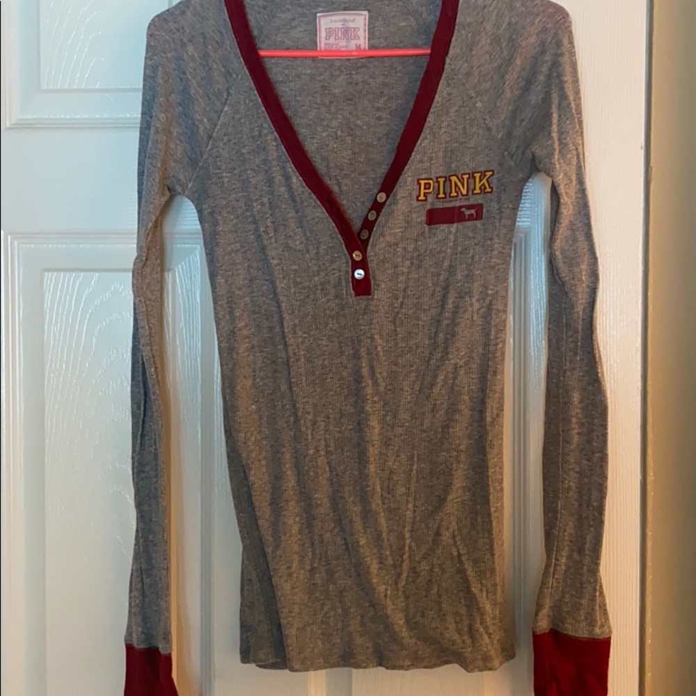 Victoria’s Secret PINK ASU Long Sleeve Henley